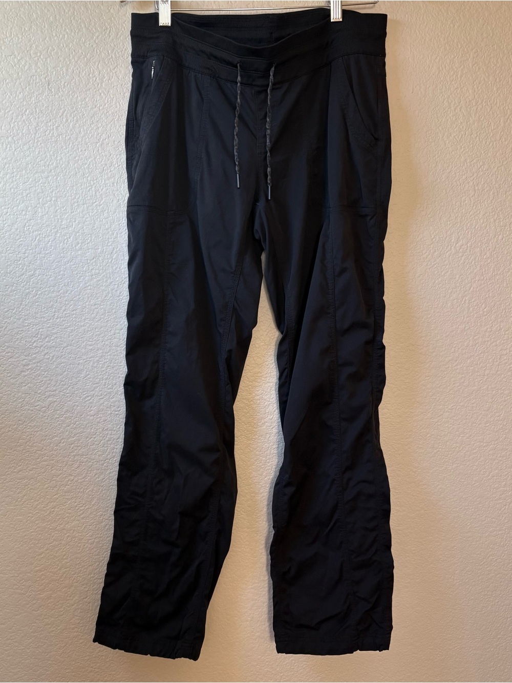 The North Face Womens XL Black Hiking Trail Pants Drawstring Stretch 30 In
